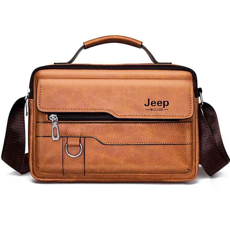 Bolsa de couro Jeep Masculina