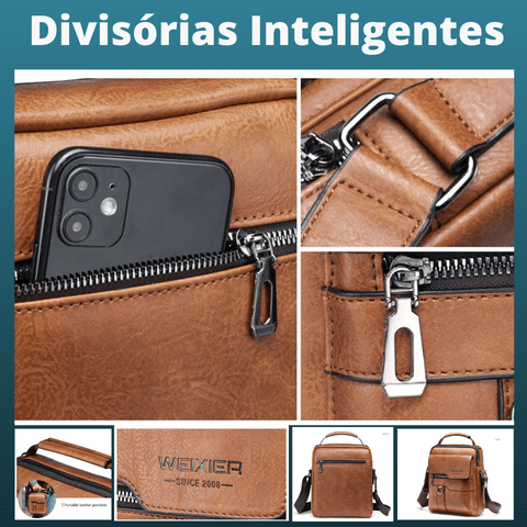 Bolsa de Couro Masculina