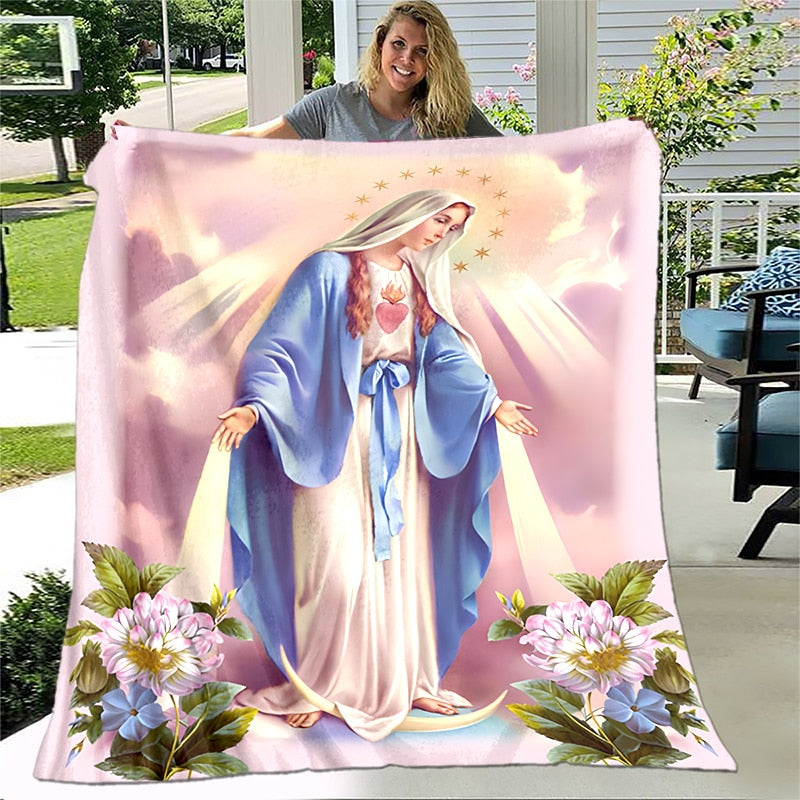 Cobertor Microfibra  Virgem Maria